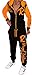 Produktbild Unbekannt Jaylvis Damen Jogginganzug Trainingsanzug Sportanzug Fitnessanzug Royal Sailing A.2255 A.2255 Schwarz-Orange XXXL 50