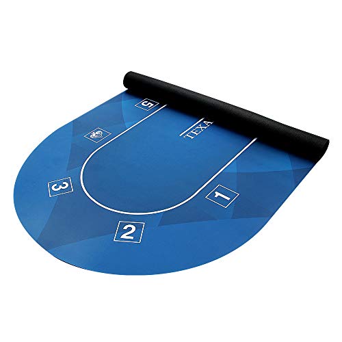 GAMELAND 78 x 39 Inch Portable Rubber Foam Poker Table Top Layout Poker Mat