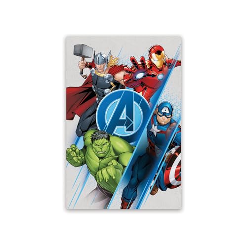 Disney Tapis Enfant Marvel Avengers 80x120 cm – Tapis de Jeu antidérapant avec Rembourrage en...