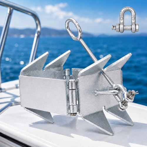 FUCNEN 13LBS Galvanized Folding Box Anchor