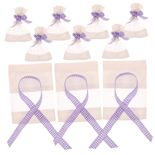 Paquete de 10 bolsas de saquito de lavanda vacías Beaupretty miniatura 1