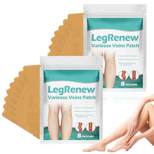 LustraBloom 2 Packs Leg Renew Varicose Veins Patch Professional Varicose Veins for Legs Legrenew VaricoseVeins Patch Natural Ingredients for All Skin Types