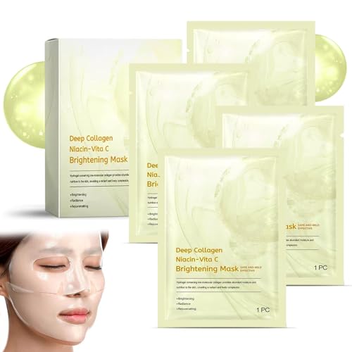FunnAura 4PCS Overnight Collagen Face Mask, Collagens Face Mask for Deep Hydrating Anti Aging Smooth Fine Lines