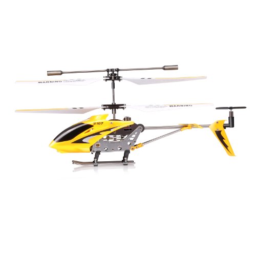 image for Syma S107/S107G 3 Channel RC Heli with Gyro - Yellow, Medium