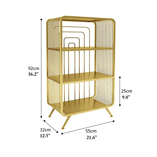 COLiJOL Boekenrek IJzeren Boekenplank Nachtkastje Vloerboek Stands Metalen Frame Grote Capaciteit Display Opbergplank… - Image 3