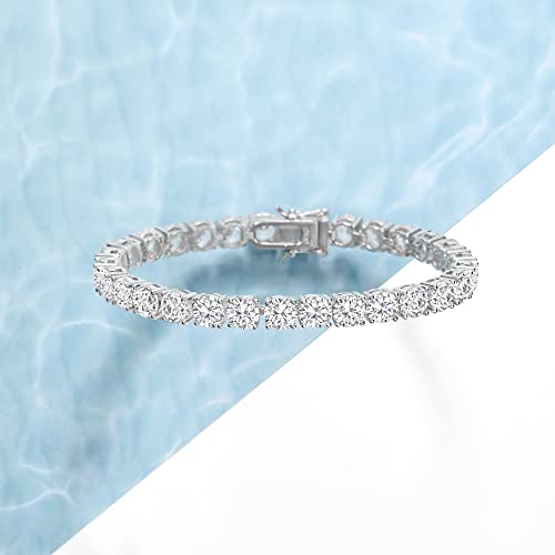 Ross-Simons 23.00 ct. t.w. CZ Tennis Bracelet in Sterling Silver4