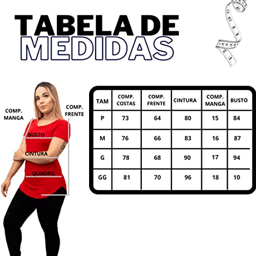 Kit 3 Blusa Feminina Academia Manga Curta Viscolycra Tamanho:G;Cor:Preto/Amarelo/Pink