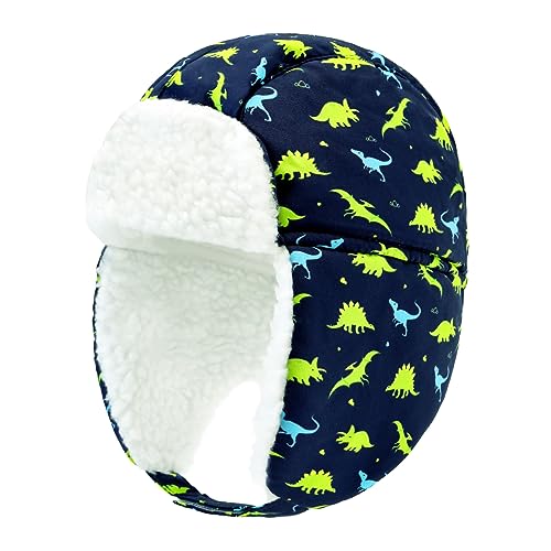 Image of BAVST Winter Trapper Hat for Boys Girls Waterproof Warm Baby Toddler Ushanka Fleece Beanie Hats for 6M-6T