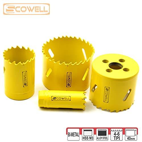 Kit de brocas bimetálicas SCOWELL 13 piezas 38 mm corte profundo miniatura 2