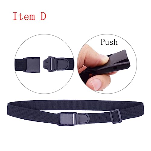 Skinny Belts, 1 Pair Stays Belt with Non-Slip Locking Clips Keep Shirt Tucked Leg Thigh Suspender Garters2