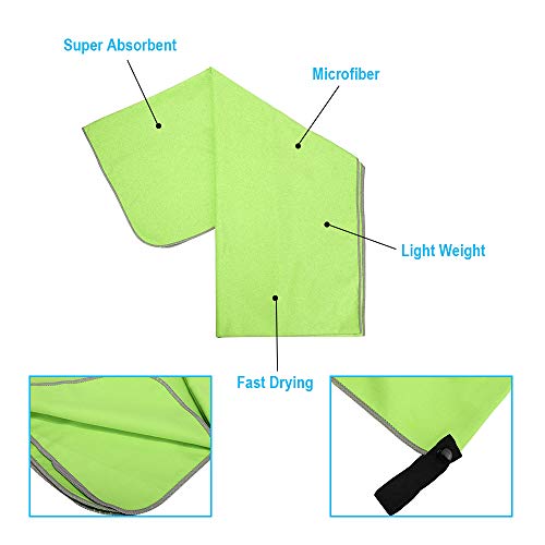 image for Etmury Microfiber Travel Towel Set Quick Dry Towel Super Absorbent, Fa