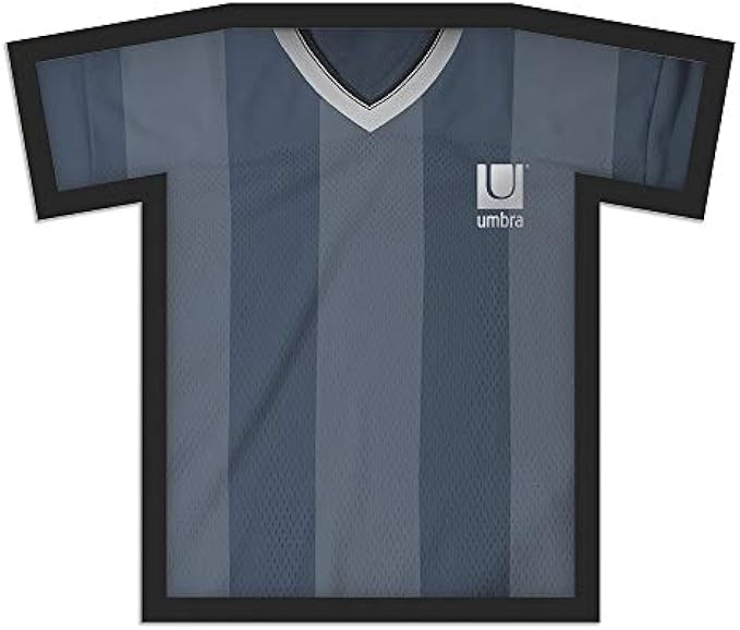 Umbra - 1013430-040 T 框獨特展示盒,可展示成人尺寸 T 恤(S 到 L 號),M 號,黑色