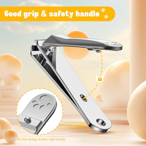 Image of FVION Kids Nail Clippers, Small Jaw Baby Nail Clipper Trimmers for Infants and Toddlers, Precision Children Nail Clippers Nail Grooming Tool for Tiny Fingers and Toes - Silver
