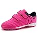 brooman Kids Comfortable Turf Soccer Shoes Athletic Football Shoes (12,Pink)