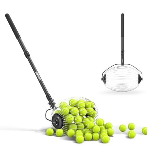 NEEWER Tennis Ball Pickleball Collector Roller, No Bending Over Q...