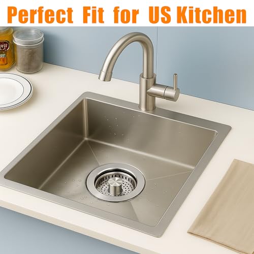 Colador de acero inoxidable para fregadero de cocina miniatura 2