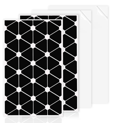 Techchii Fahrrad Reflektoren Aufkleber, 96 Stück Selbstklebende Reflektor Aufklebers Dreiecke Reflektierende Aufkleber mit 2 Transferfolien für Fahrrad, Helm, Kinderwagen, Roller und Motorrad