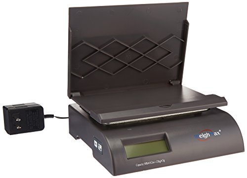 Weighmax Capacity Postal Shipping Scale, Battery and AC Adapter Included, Gray (W-2822-50-GRAY)
