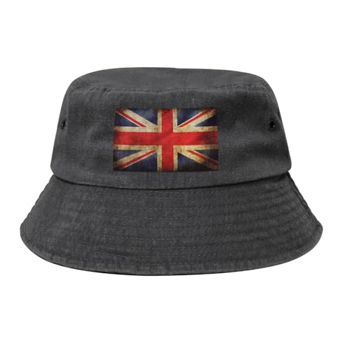 Union Jack Bucket hat - Cotton Sun hat - Unisex