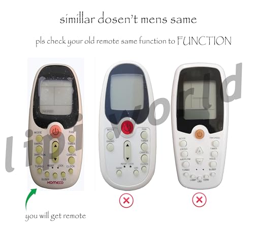 Image of LipiWorld 4 AC Remote Control (Old Remote Exactly Same Will Only Work) Compatible for Voltas Split Ac Remote