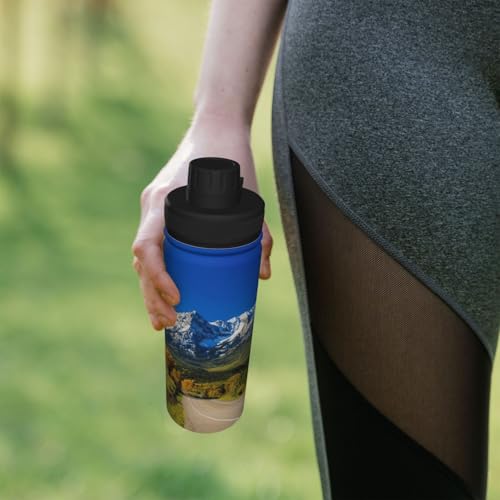 Botella de agua aislada de acero inoxidable duradera 18 onzas 8
