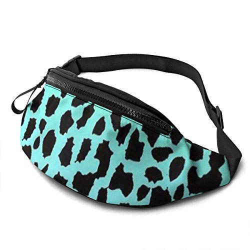 XCNGG Bolso de cintura corriente bolso de cintura de ocio bolso de cintura bolso de cintura de moda Green Leopard Fanny Packs for Women and Men Waist Bag Adjustable Belt for Outdoors Workout, Travelin