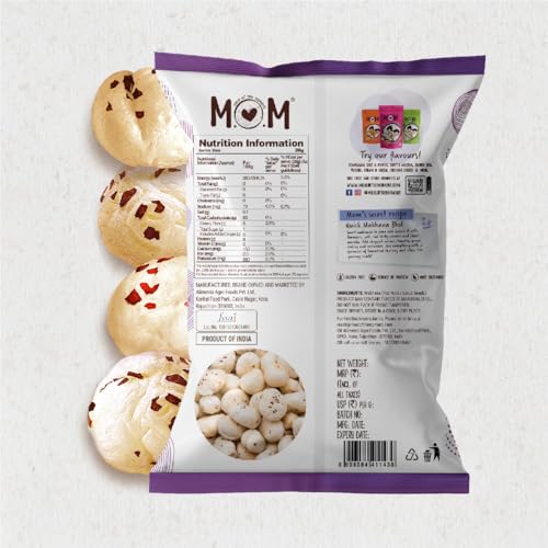 Image of MOM - Meal of the Moment, Premium Raw Makhana (Pack of 6), 100g - Phool Makhana | Lotus Seeds | Plain Foxnuts