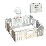 ベビーサークル 折りたたみ 扉付き 14枚セット