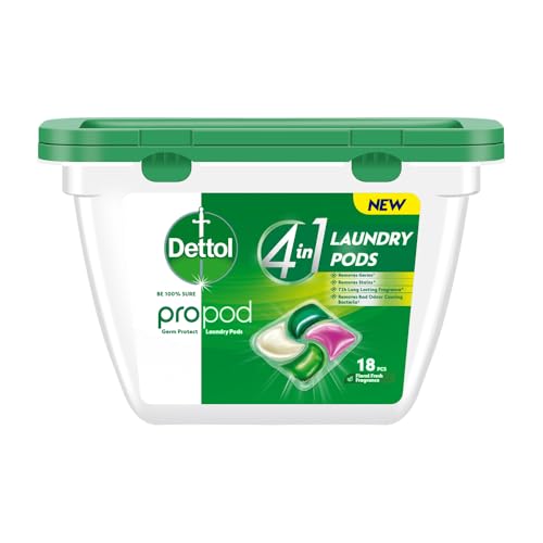 Image of Dettol 4 in 1 Laundry Detergent Pods 18pcs