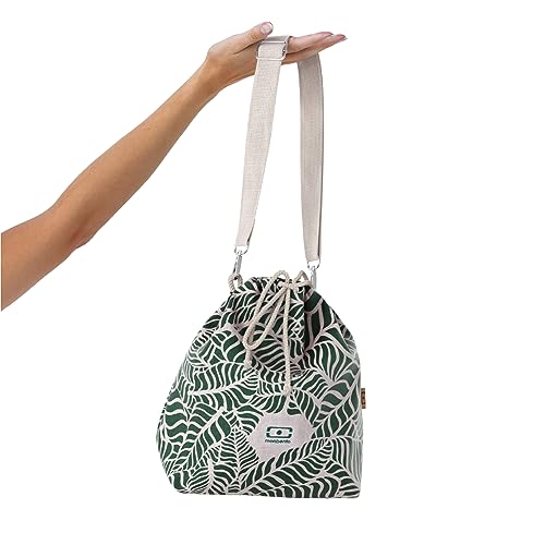 monbento - MB Fresh Jungle Insulated Lunch Bag for Women and Men - Green, Graphic Jungle - Image 2