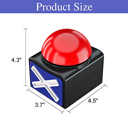 Image of BEAN LIEVE Game Answer Buzzer, Game Buzzer With Lights And Sound Trivia Quiz Got Talent Buzzer, Buzzer Buttons For Game Show, Red Game Buzzer For Kids Adult Classroom (Red), Family