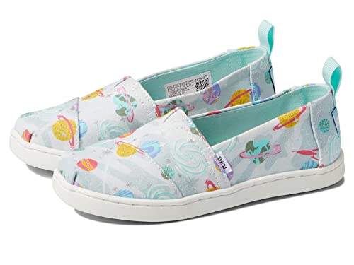 Image of TOMS Kids Tiny Foil Unicorn Tie-Dye Knit Alpargata (Toddler /Little Kid)