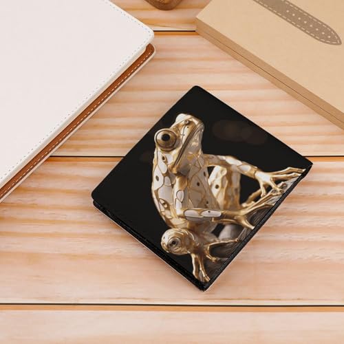 Wallet for Men Credit Card Holder Heavy Industry Frog Slim Leather Wallet for Women Menâ€™s Wallet4