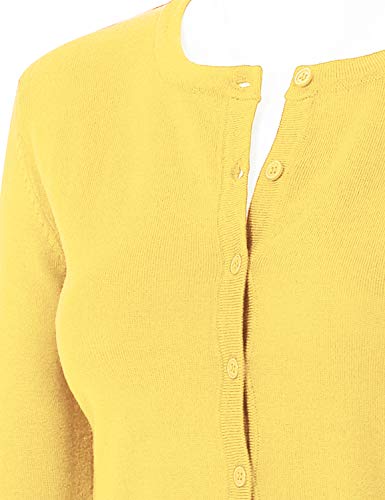Image of Women's 3 /4 Sleeve Crew Neck Button Down Stretch Knit Cardigan Sweater (S-3XL)