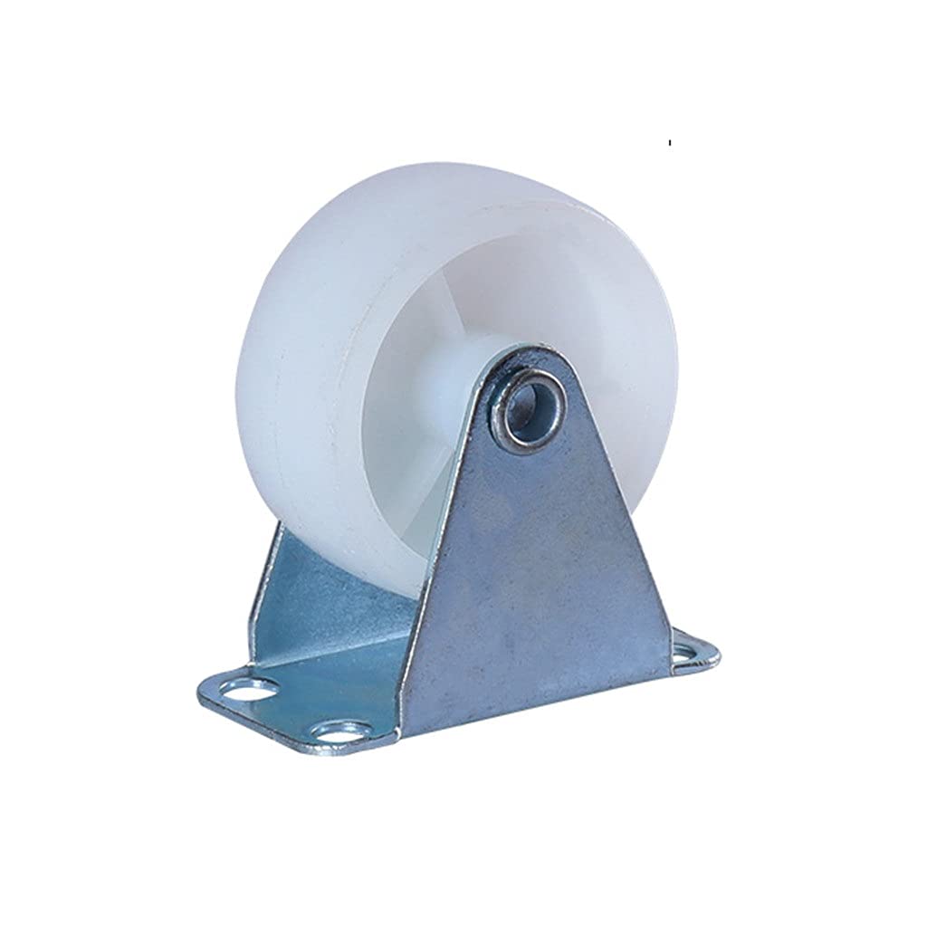 Roulettes pour chaise de bureau lot de 4 en nylon blanc 3cm pour meubles