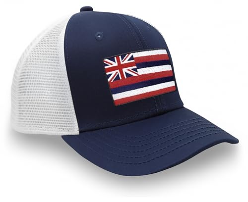 Image of International Tie State Hat for Men and Women, Adjustable Snapback Trucker Baseball Cap with Embroidered Patch