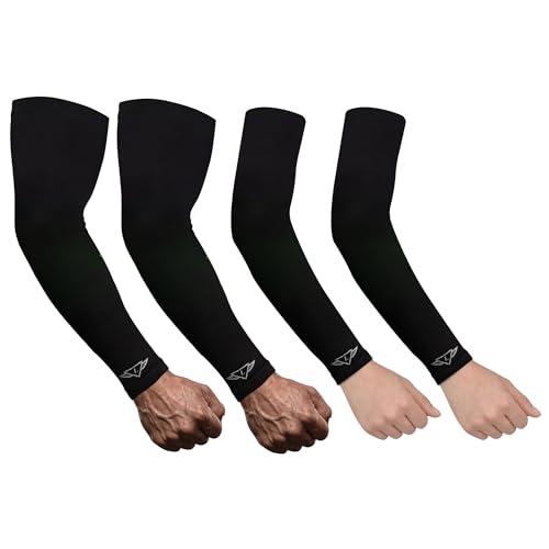 Image of Osmo Fibre Arm Sleeves - SPF 50+ UV Protection, Ultra-Soft Cooling Compression Fabric, Breathable & Odour-Resistant Sun Sleeves | Running, Cycling, Gym & Outdoor Sports