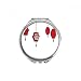 Red Lanterns Chinese Year of Rooster Hand Compact Mirror Round Portable Pocket Glass