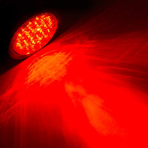 Luces LED traseras rojas 4" 32 LED para camiones y semis miniatura 6