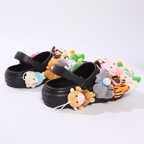 Stylish Slippers comfortable with Adjustable Straps, Covered In Stuffed Animals, Perfect as House Sandals for Women 20254