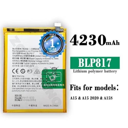 Image of Original BLP817 Battery for Oppo A15 / A3s Battery with 1 Year Warranty**** (B341)