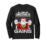 Photo Gallery maglione natalizio divertente con scritta all i want for christmas is gains maglia a manica Photo Gallery maglione natalizio divertente con scritta all i want for christmas is gains maglia a manica