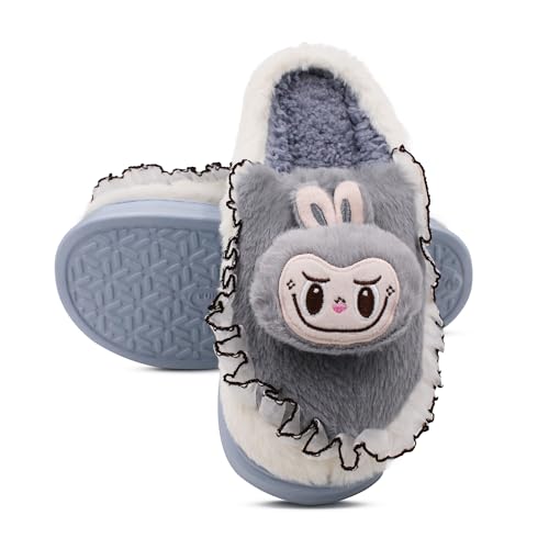 Image of VRITRAZ Women's Comfort Slip On Closed Toe Warm Winter with Cute Design print House Clog Indoor Slipper
