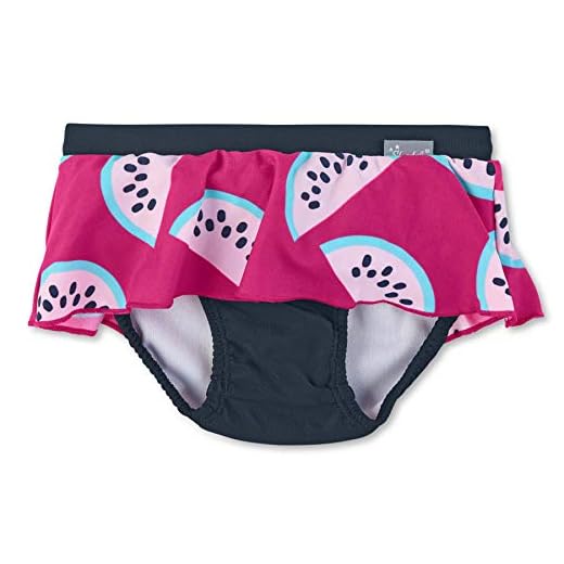 Playshoes Baby-Mädchen UV-Schutz Windelhose Erdbeeren Schwimmwindel, Mehrfarbig (original 900), 74 (Herstellergröße: 74/80) 9 Sterntaler Baby - Mädchen Schwimmrock mit Windeleinsatz, UV-Schutz 50+, Alter: 6-12 Monate, Größe: 74/80, Farbe: Magenta
