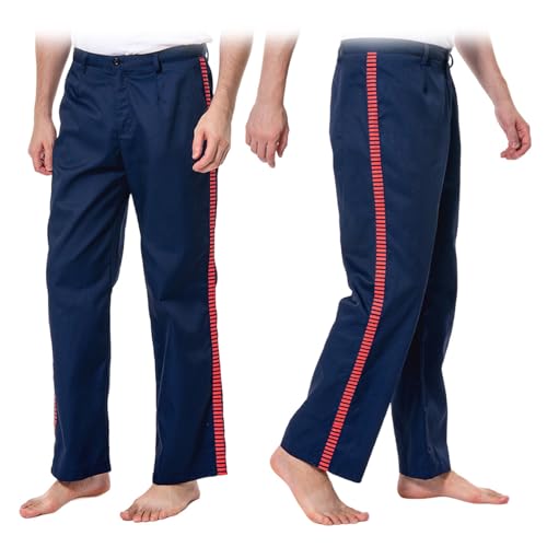 Men Side Striped Pants Adult Casual Trousers Chino Straight Leg Pants Athletic Work Trousers Movie Utility Jogger