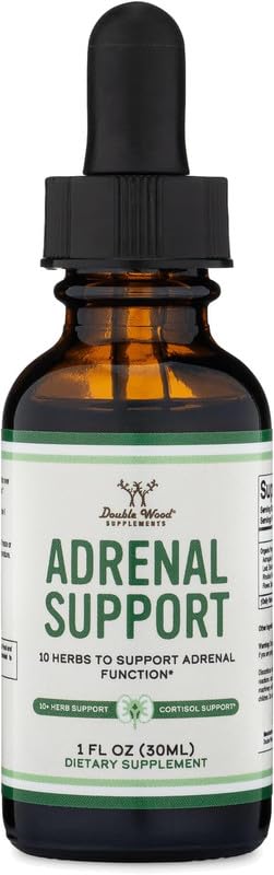 Evorina Adrenal Support Supplements (Liquid Drops) - 10 Organic Adaptogens for Adrenal Fatigue (One Month Supply) Cortisol Manager for Stress Relief (10 Apoptogenic Herbs for Adrenal Health) by Double Wood | High Strength Herbal Supplement | Clean Label Ayurvedic Wellness-image-17