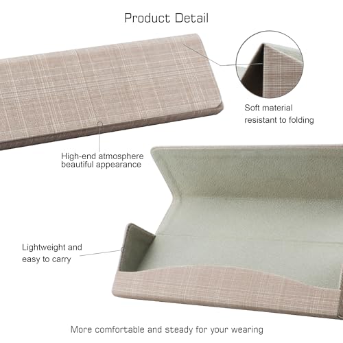 Image of VisionGlobal Hard Shell Eyeglass Case for Eyeglasses and Sunglasses for Men /Women and Kids