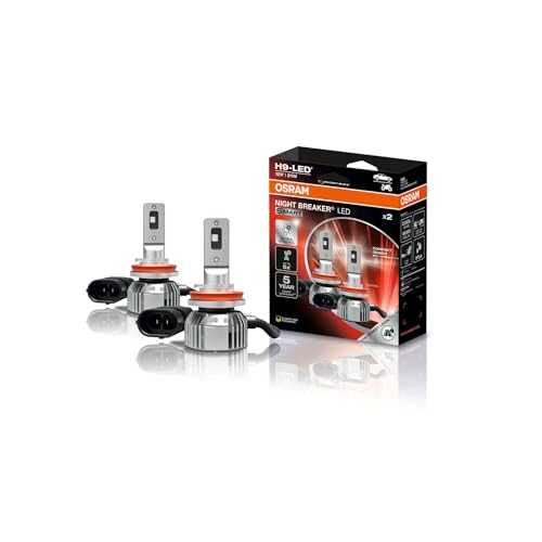 Osram NIGHT BREAKER LED SMART H9; 6000K, LED-Fern- und Abblendlicht mit Straßenzulassung; 12V; 2 Lampen