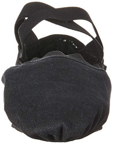 Bloch Men's Dance Synchrony Split Sole Stretch Canvas Ballet Slipper/Shoe, Black, 9.5 B US2
