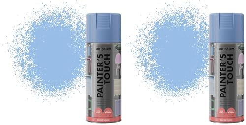 Image of Rust-Oleum AE0040021E8 400ml Painter's Touch Spray Paint - Spa Blue Gloss (Pack of 2)